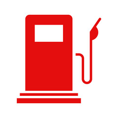 A vibrant illustration of a classic red fuel pump, capturing the nostalgia and simplicity of traditional gas stations.

