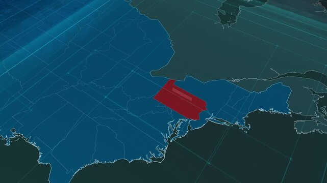 Zoom in to the map of Pennsylvania state, with text and textless