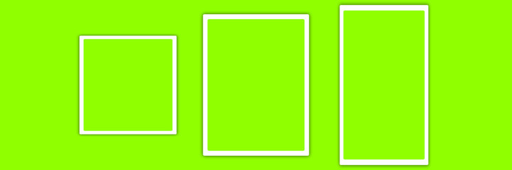 Polaroid photo frames collection vector 1:1 3:4 9:16
