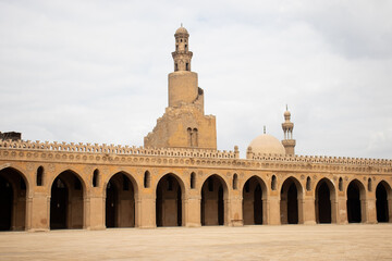 historic mosque of Ibn Tulun in Cairo, Egypt