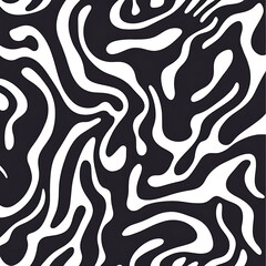 Obraz premium Abstract Swirl Pattern Bold Graphic Design Seamless Organic Background Vector Artistic Visual