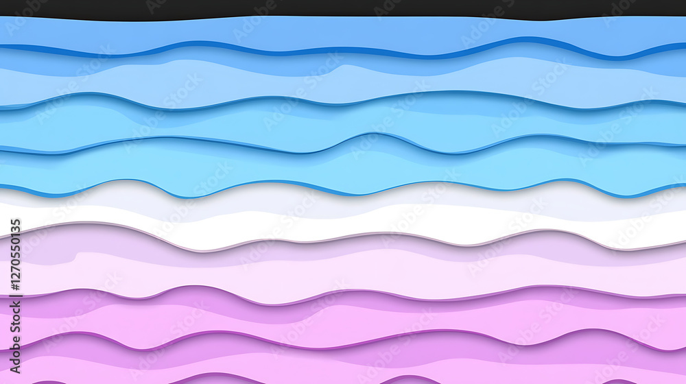 Poster abstract waves of color layered design modern graphic resource artistic background pattern image