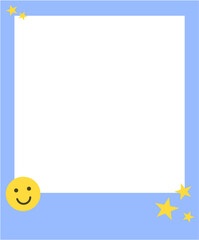 polaroid photo frame border digital stationery decoration 