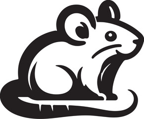black and white cartoon mouse