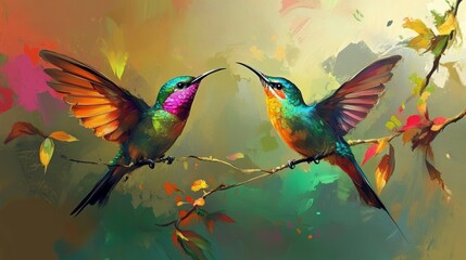 Obraz premium Sunbird very beautiful bird amazing color 