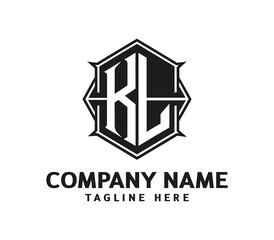 KL Modern Monogram Logo - Sleek and Professional Letter Logo for Branding