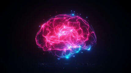Brain Power Digital Connection Futuristic Intelligence Concept Artificial Mind Innovation