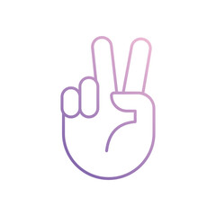 Peace Symbol icon isolated on a white background. Vector illustration.