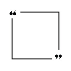 Quote template. Quote speech box design.