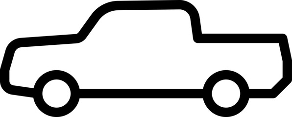 pickup car icon linear style © ronnarid