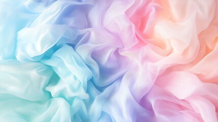 Fototapeta premium Soft Pastel Fabric Texture with Delicate Flowing Drapery