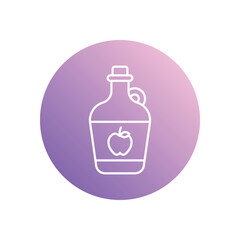 Cider  icon isolated on a white background. Vector illustration.