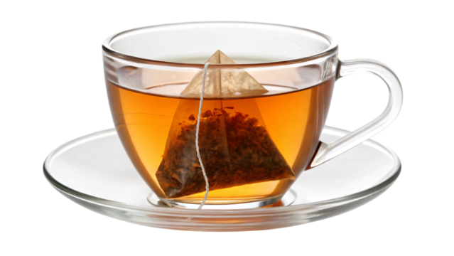 cup of tea with tea bag