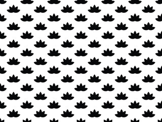Leaf nature pattern in Black style vector