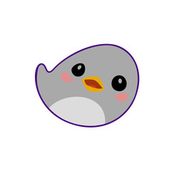 Simple and Expressive Newborn Baby Bird Illustration