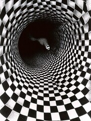 Fish in a Checkered Vortex