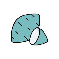 Sweet Potatoes icon isolated on a white background. Vector illustration.