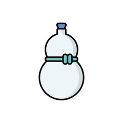 Gourds icon isolated on a white background. Vector illustration.