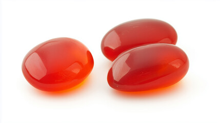 Jelly beans isolated on white background