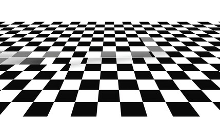 Abstract Checkerboard Perspective