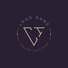 Professional CI Logo. Modern Minimal CI Letter Monogram Emblem for Premium Branding