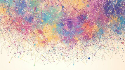 Abstract colorful network background, design element