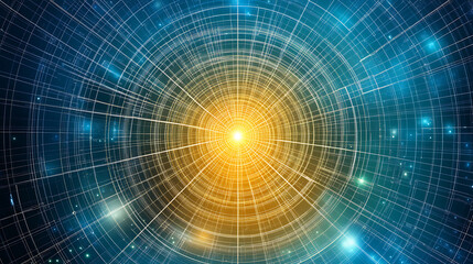 Digital Tunnel Grid Vortex With Centralized Light And Network Structure Complexity Innovation