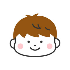 男の子　顔