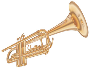 Obraz premium Trumpet vector