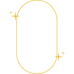 Aesthetic Frame With Sparkle