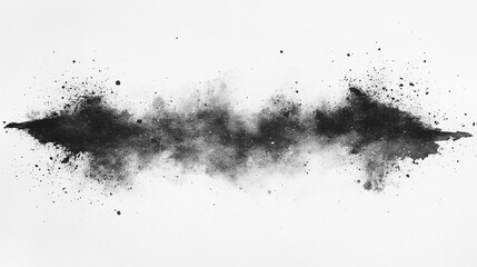 A dramatic gray smoke explosion symbolizing chaos, power, and transformation in a modern digital art piece, conveying energy and mystery.