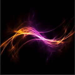 Dynamic Light Trails in Motion Abstract Conceptual Energy Flow Creative Design Visual Element