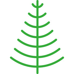 Christmas Pine Tree Line