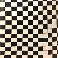 Fototapeta premium Black and White Checkerboard Pattern