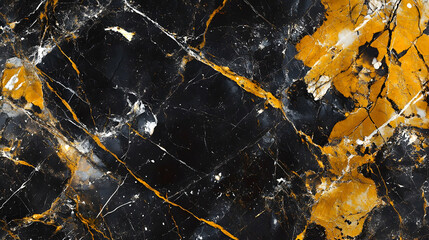 Obraz premium Black and gold marble texture background