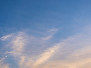 2月の夕暮れの空と雲12