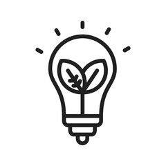 Green Energy icon vector image. Suitable for mobile apps, web apps and print media.