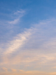 2月の夕暮れの空と雲14