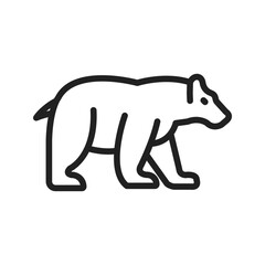 Polar Bear icon vector image. Suitable for mobile apps, web apps and print media.