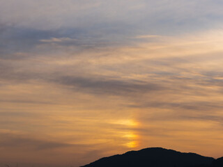 2月の夕暮れの空と雲18
