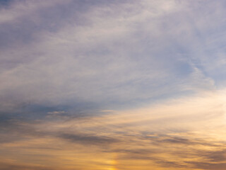 2月の夕暮れの空と雲21