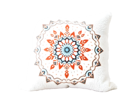 White Pillow Isolated On Transparent Background