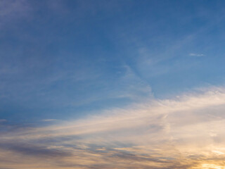 2月の夕暮れの空と雲30