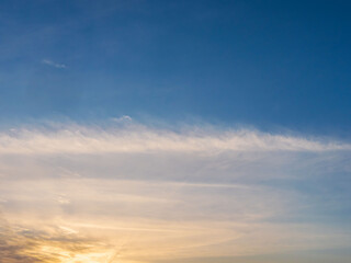 2月の夕暮れの空と雲34