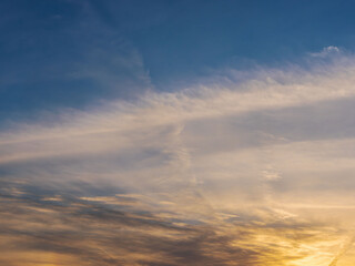 2月の夕暮れの空と雲38