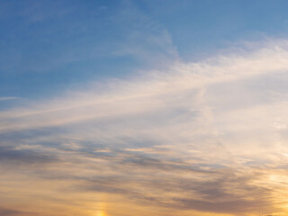 2月の夕暮れの空と雲37