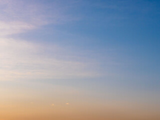 Fototapeta premium 2月の夕暮れの空と雲50