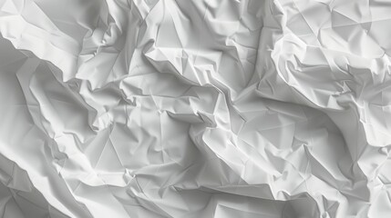 a detailed illustration of crumpled white paper with a faint grid design