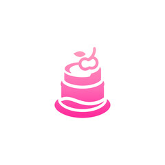 A sweet and charming cake logo symbolizing deliciousness, creativity, and celebration.