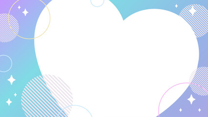 ハート　背景　ポップ　かわいい　枠　フレーム